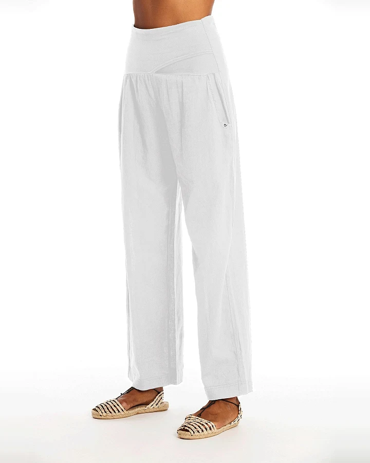 RAVENS VIEW IBIZA Damen vegan Hose Elba Weiß