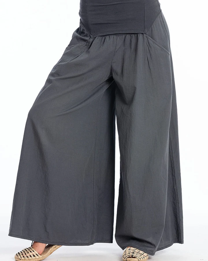 RAVENS VIEW IBIZA Damen vegan Hose Easy Skirt Lava Blue