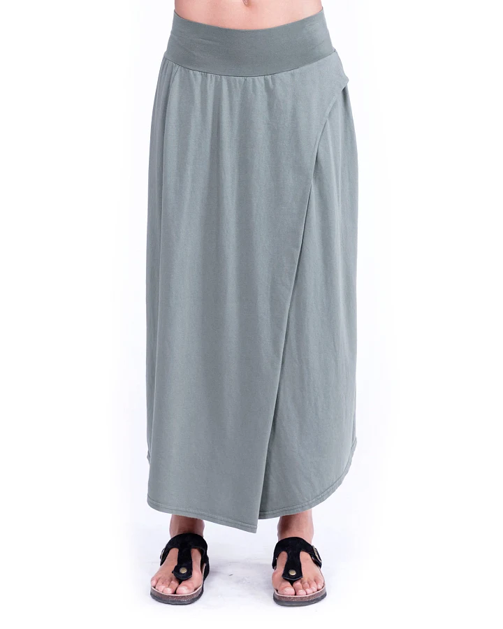 RAVENS VIEW IBIZA Damen vegan Rock Pareo Khaki Grün