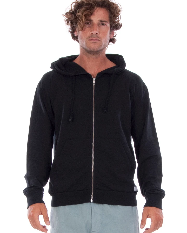 RAVENS VIEW IBIZA Herren vegan Hoodie Zip Ibiza Schwarz