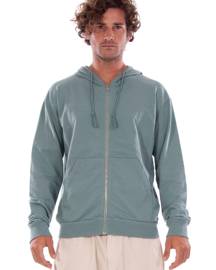 RAVENS VIEW IBIZA Herren vegan Hoodie Zip Ibiza Chinois Grün