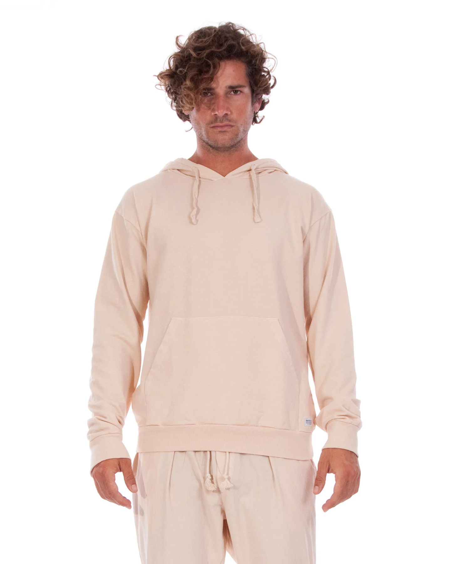 RAVENS VIEW IBIZA Herren vegan Hoodie Ibiza Sand Beige – Ansicht 2