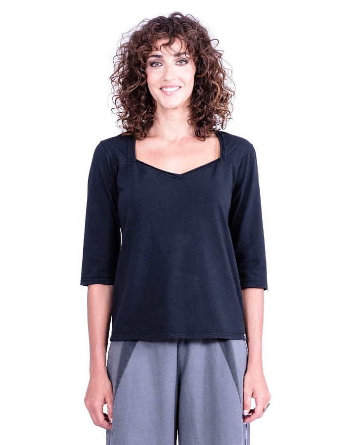 RAVENS VIEW IBIZA Damen vegan Top Chic Schwarz