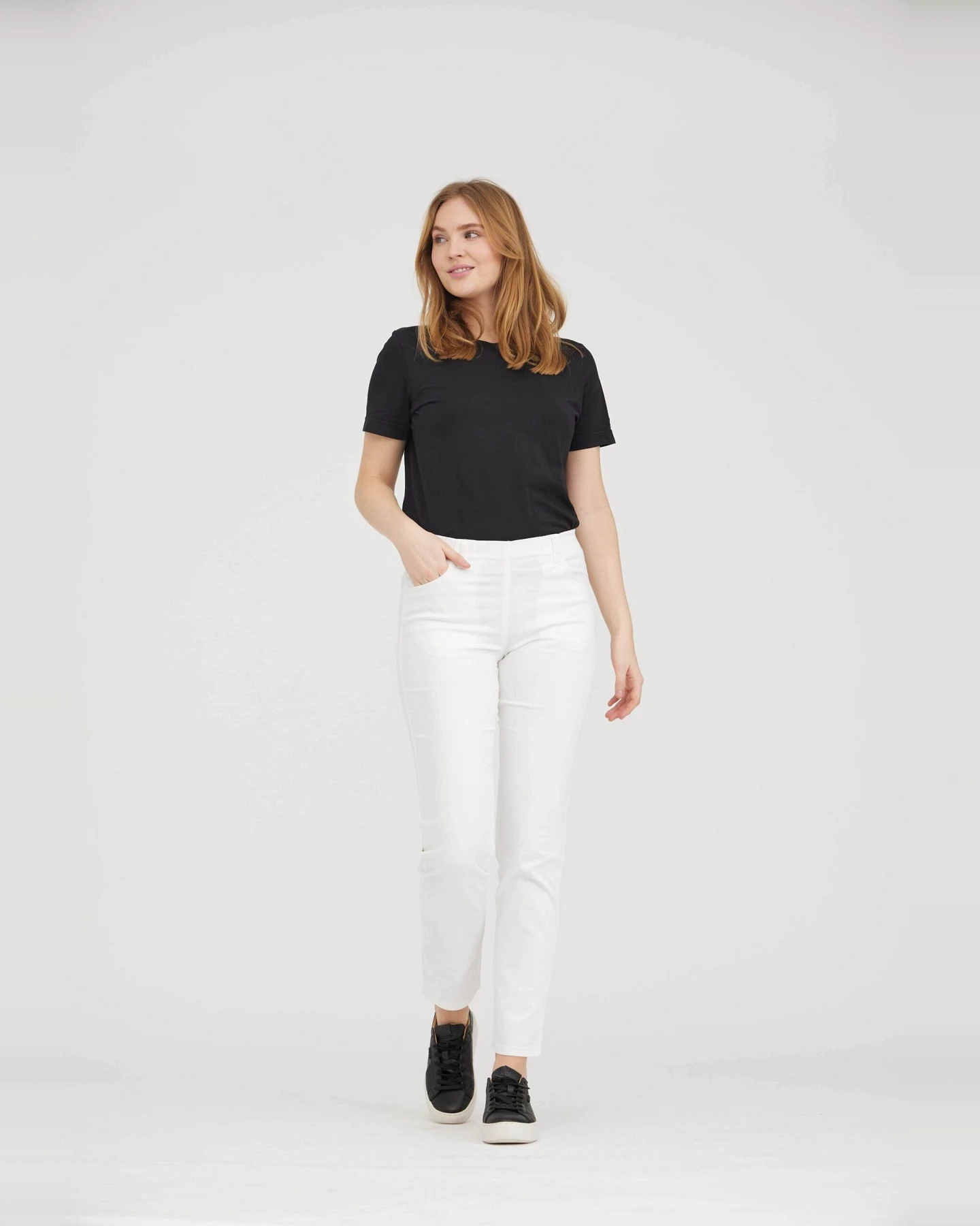 LAURIE Damen vegan Kelly Regular Ml - Weiß – Ansicht 2