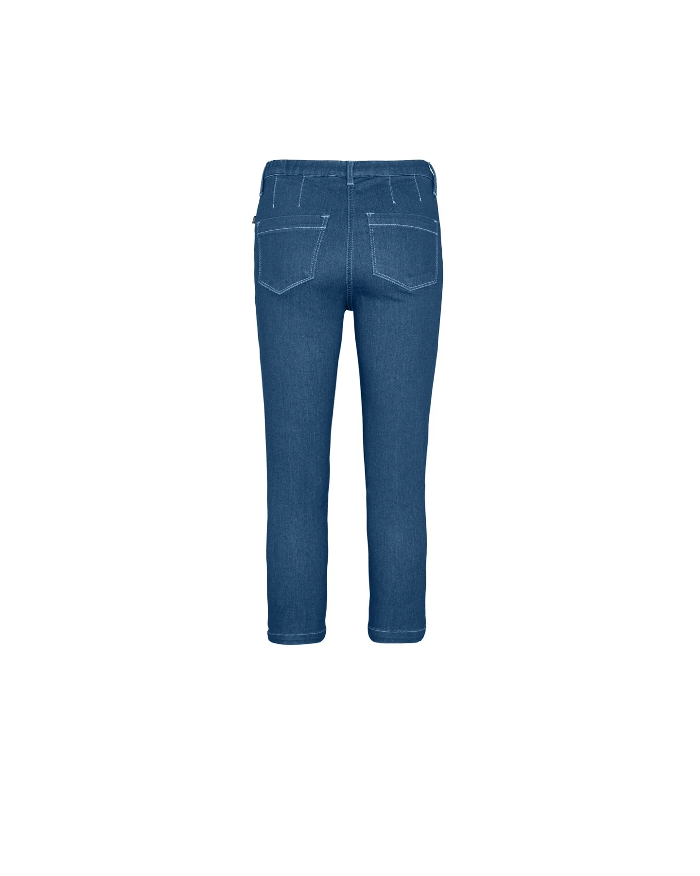 LAURIE Damen vegan Jeans Piper Regular Crop Blue Denim – Ansicht 2
