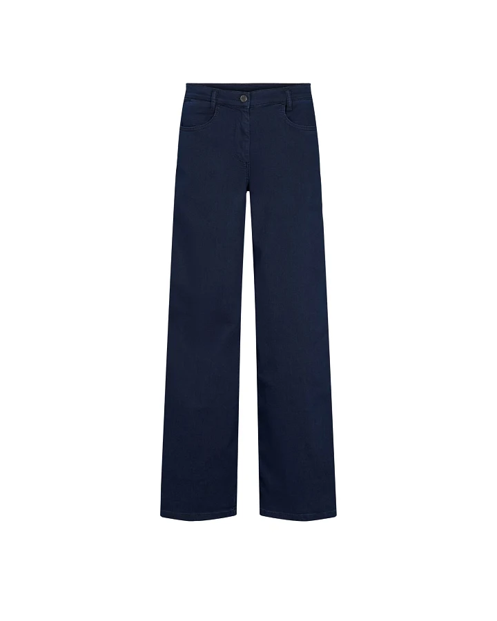 LAURIE Damen vegan Serene 5-Pocket Loose Ml - Dunkelblauer Denim