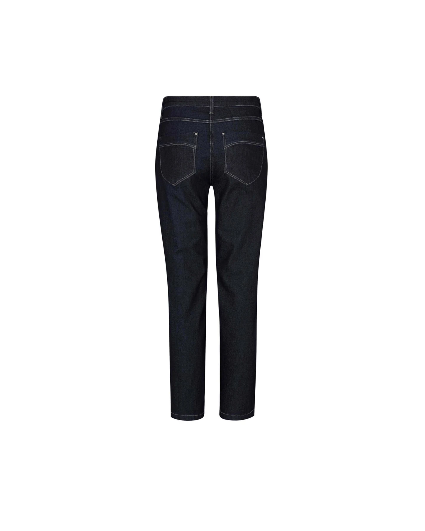 LAURIE Damen vegan Laura Slim Ml - Washed Dark Blue Denim – Ansicht 2