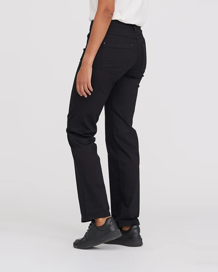 LAURIE Damen vegan Amelia Straight Ml - Schwarz