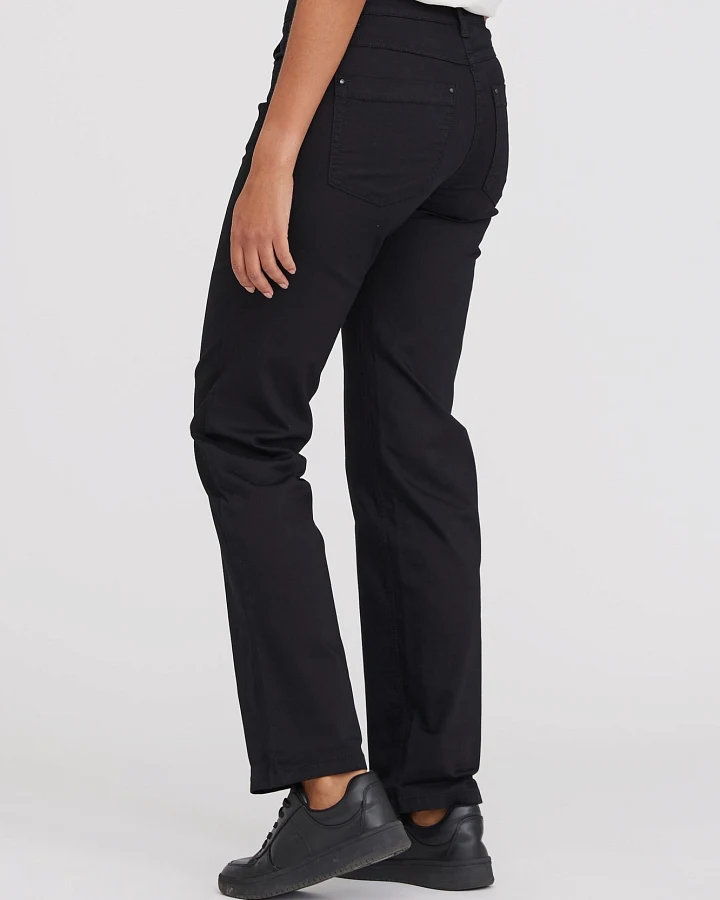 LAURIE Damen vegan Amelia Straight Ml - Schwarz