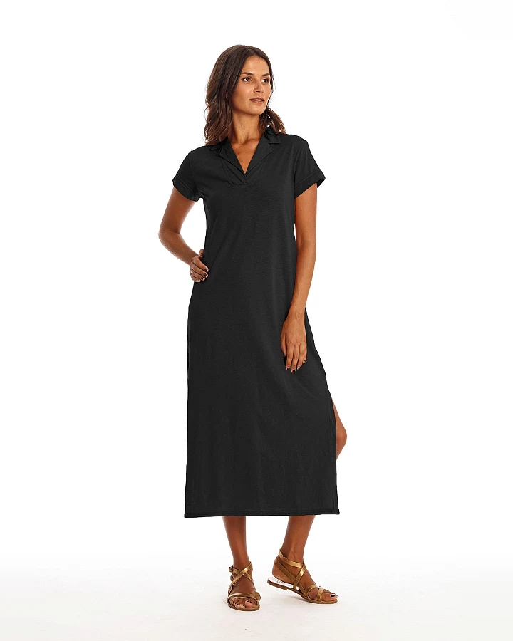 RAVENS VIEW IBIZA Damen vegan Kleid Alexa Schwarz