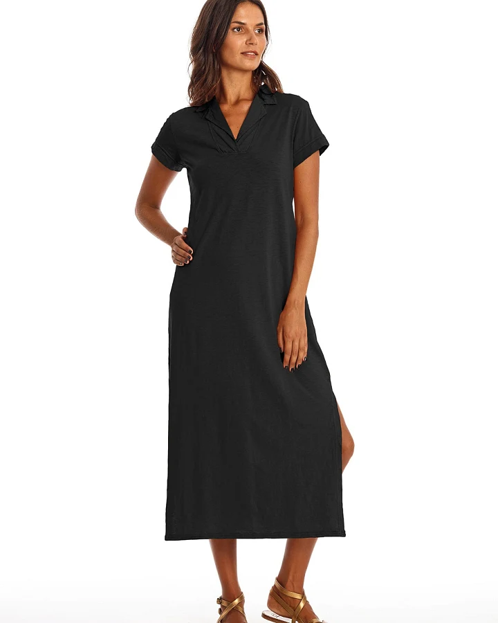 RAVENS VIEW IBIZA Damen vegan Kleid Alexa Schwarz