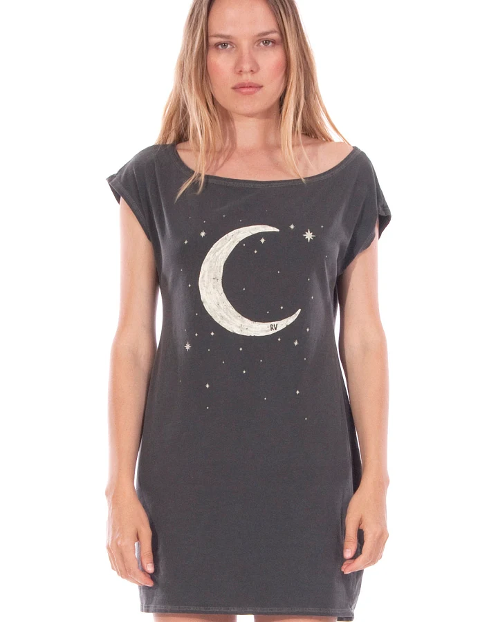 RAVENS VIEW IBIZA Damen vegan Kleid Moon Anthrazitgrau