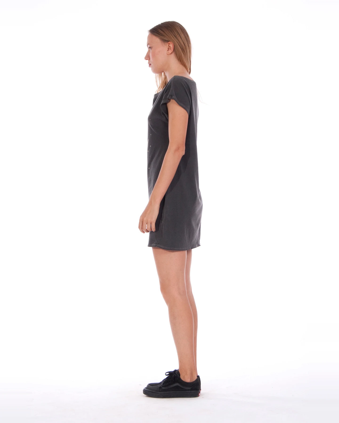 RAVENS VIEW IBIZA Damen vegan Kleid Moon Anthrazitgrau – Ansicht 2