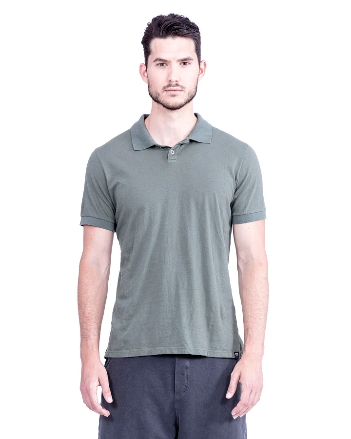RAVENS VIEW IBIZA Herren vegan Polo-T-Shirt Khaki Grün
