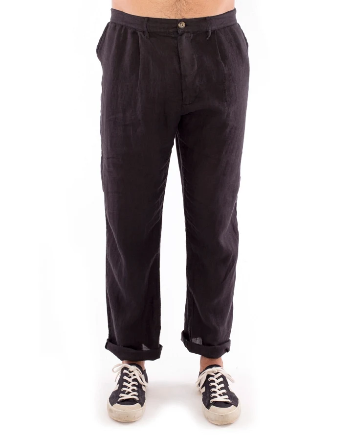 RAVENS VIEW IBIZA Herren vegan Hose Positano Schwarz