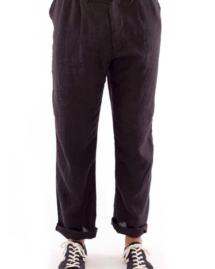 RAVENS VIEW IBIZA Herren vegan Hose Positano Schwarz