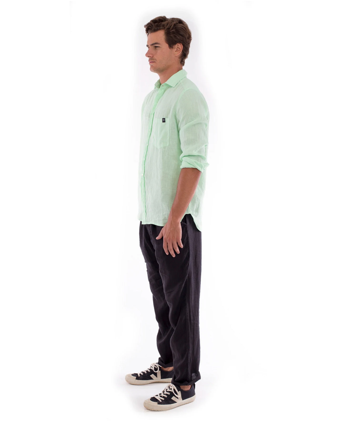 RAVENS VIEW IBIZA Herren vegan Hose Positano Schwarz – Ansicht 2