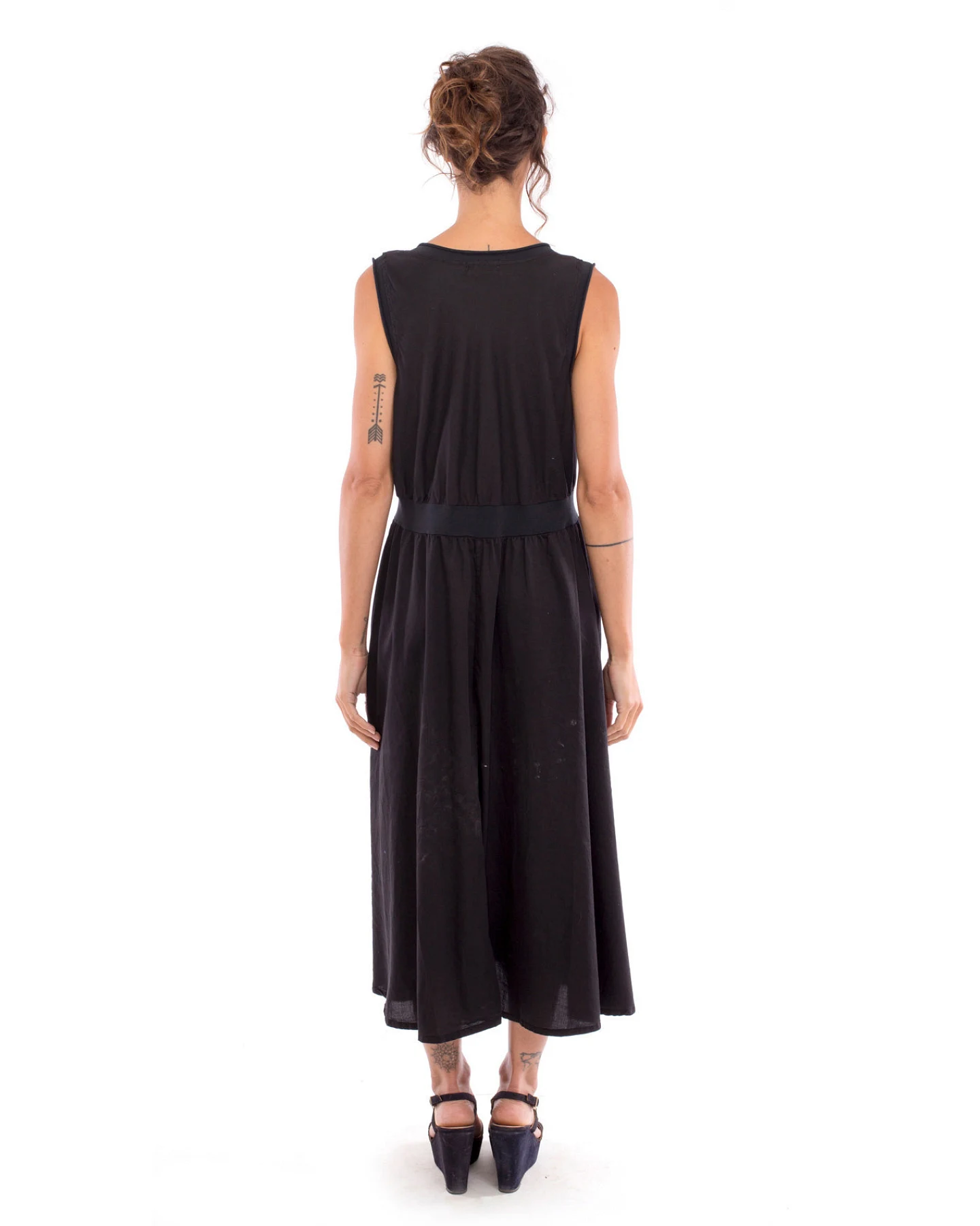 RAVENS VIEW IBIZA Damen vegan Kleid Penelope Schwarz – Ansicht 2