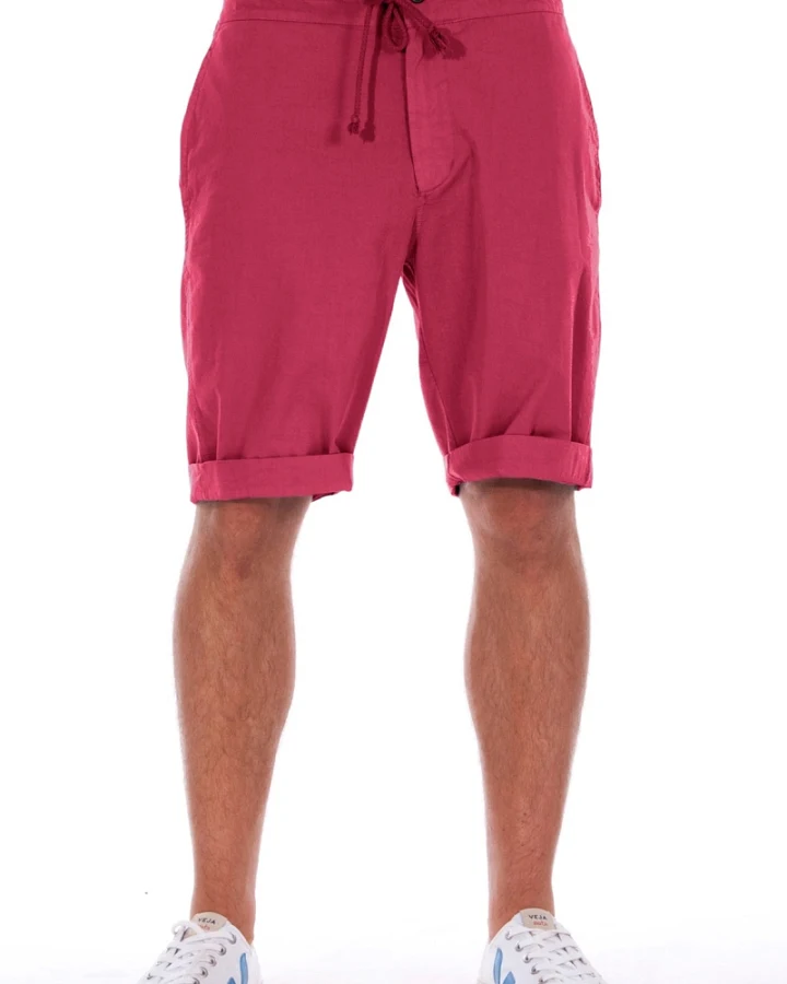 RAVENS VIEW IBIZA Herren vegan Shorts Granatrosa