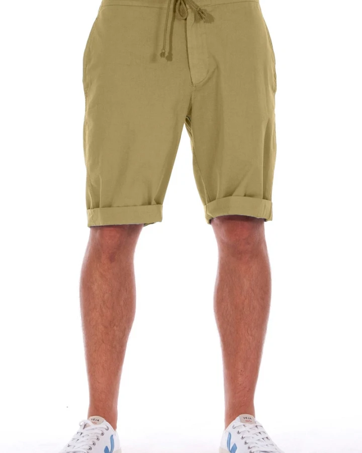 RAVENS VIEW IBIZA Herren vegan Shorts Dunkel Aloe Grün