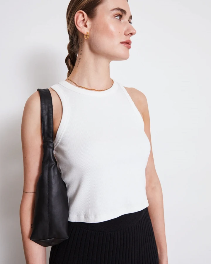 JAN 'N JUNE Damen vegan Top Porto Weiß