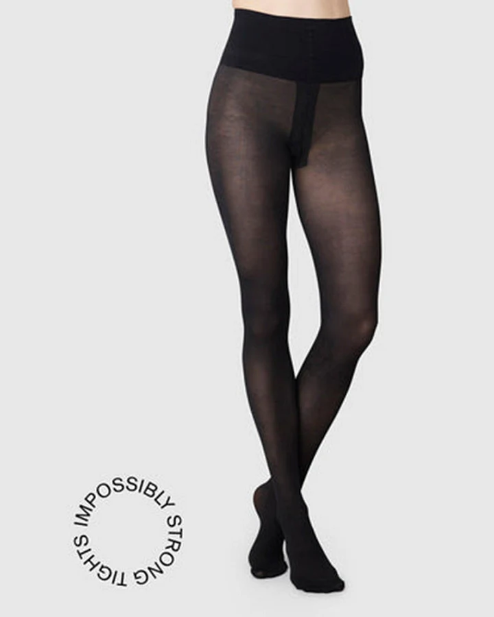 Swedish Stockings Damen vegan Strumpfhose Rip Resistant Lois Schwarz