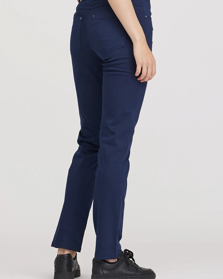 LAURIE Damen vegan Hose Charlotte Regular Ml Marineblau