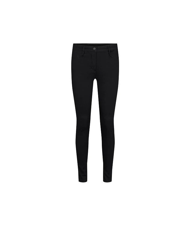 LAURIE Damen vegan Hose Serene 5-Pocket Slim Sl Schwarz