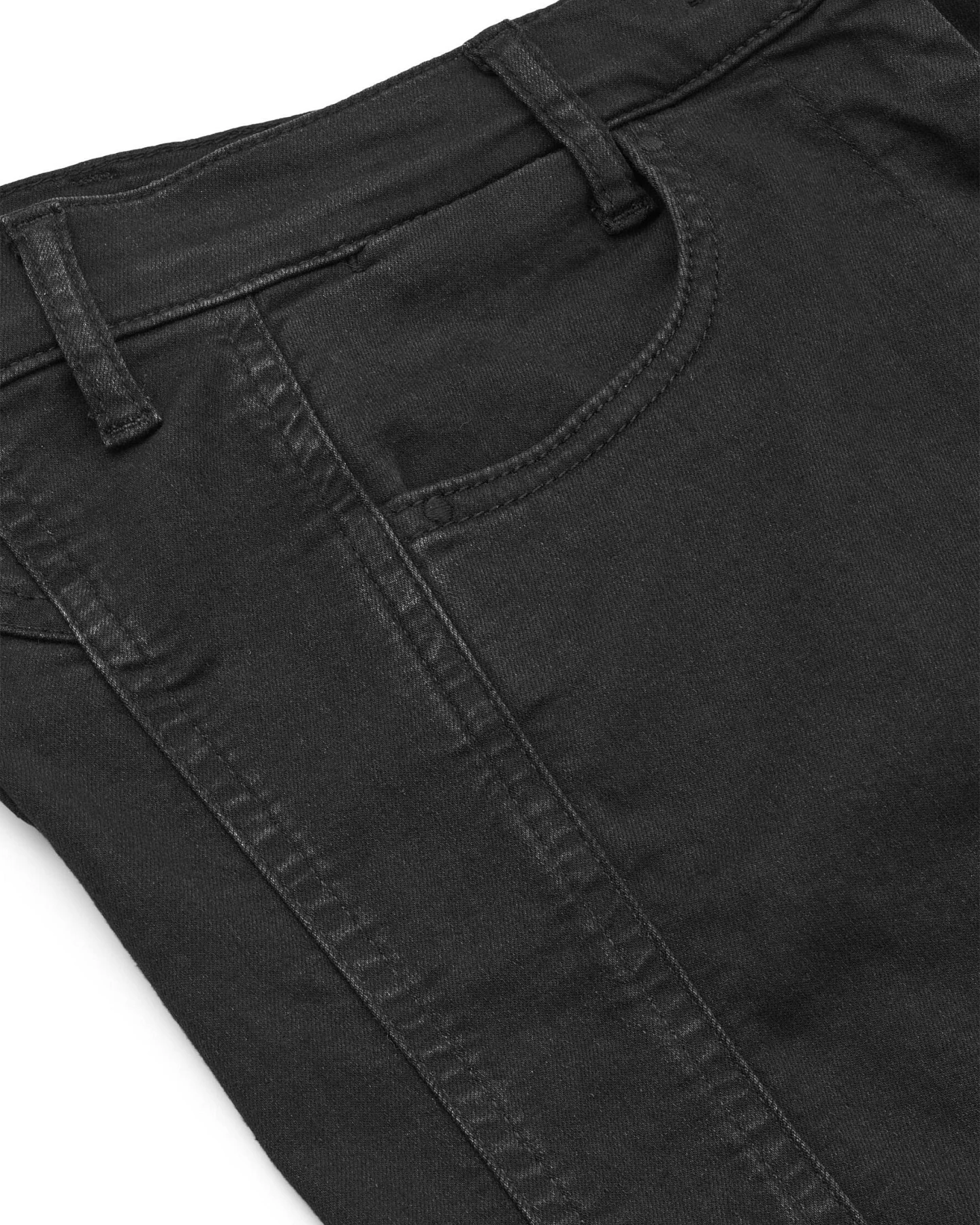 LAURIE Damen vegan Hose Serene 5-Pocket Slim Sl Schwarz – Ansicht 2