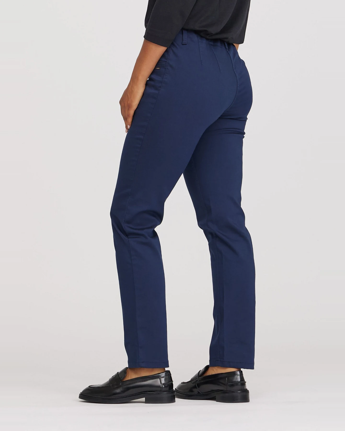 LAURIE Damen vegan Hose Kelly Regular Sl Marineblau – Ansicht 2