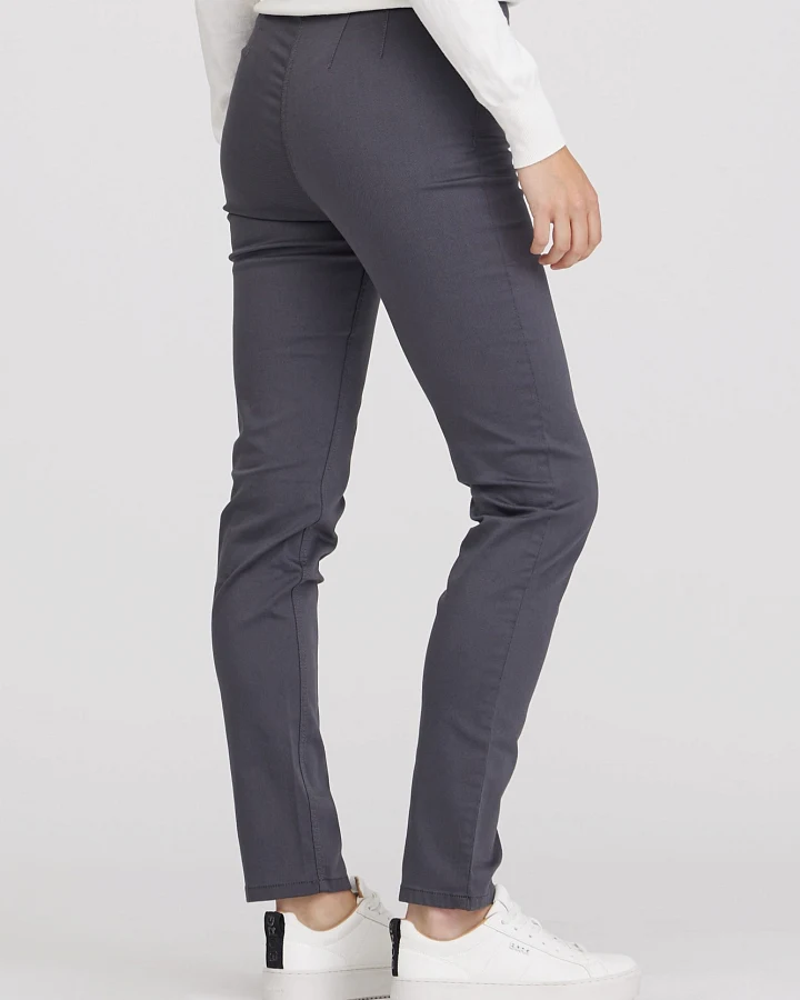 LAURIE Damen vegan Hose Kelly Regular Ml Anthrazitgrau