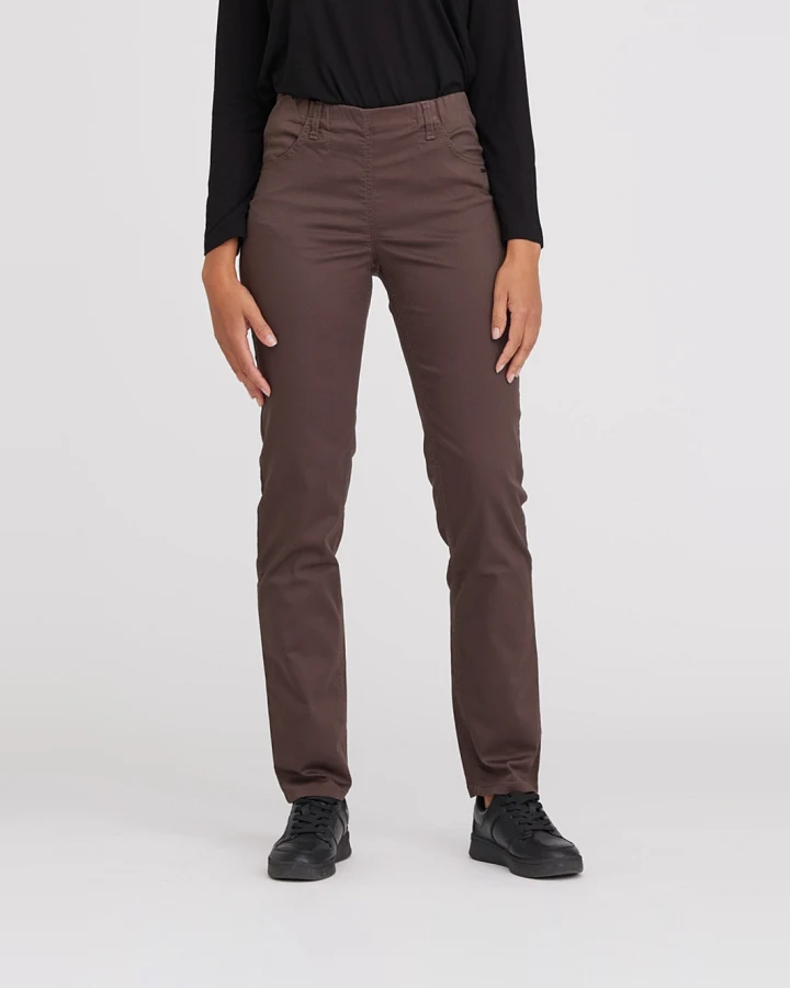 LAURIE Damen vegan Hose Kelly Regular Ml Braun