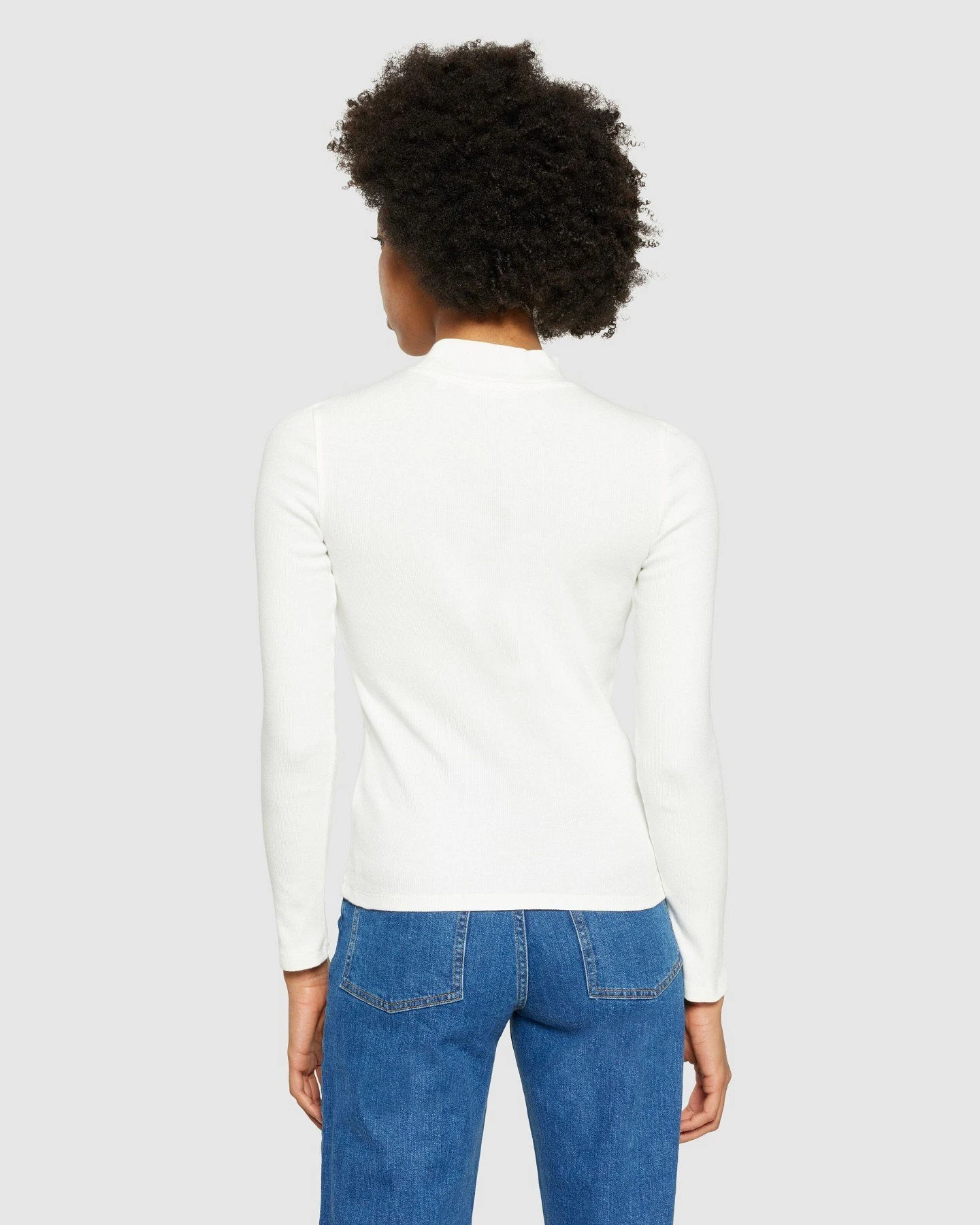 Longsleeve Rib High Neck Rib – Ansicht 2