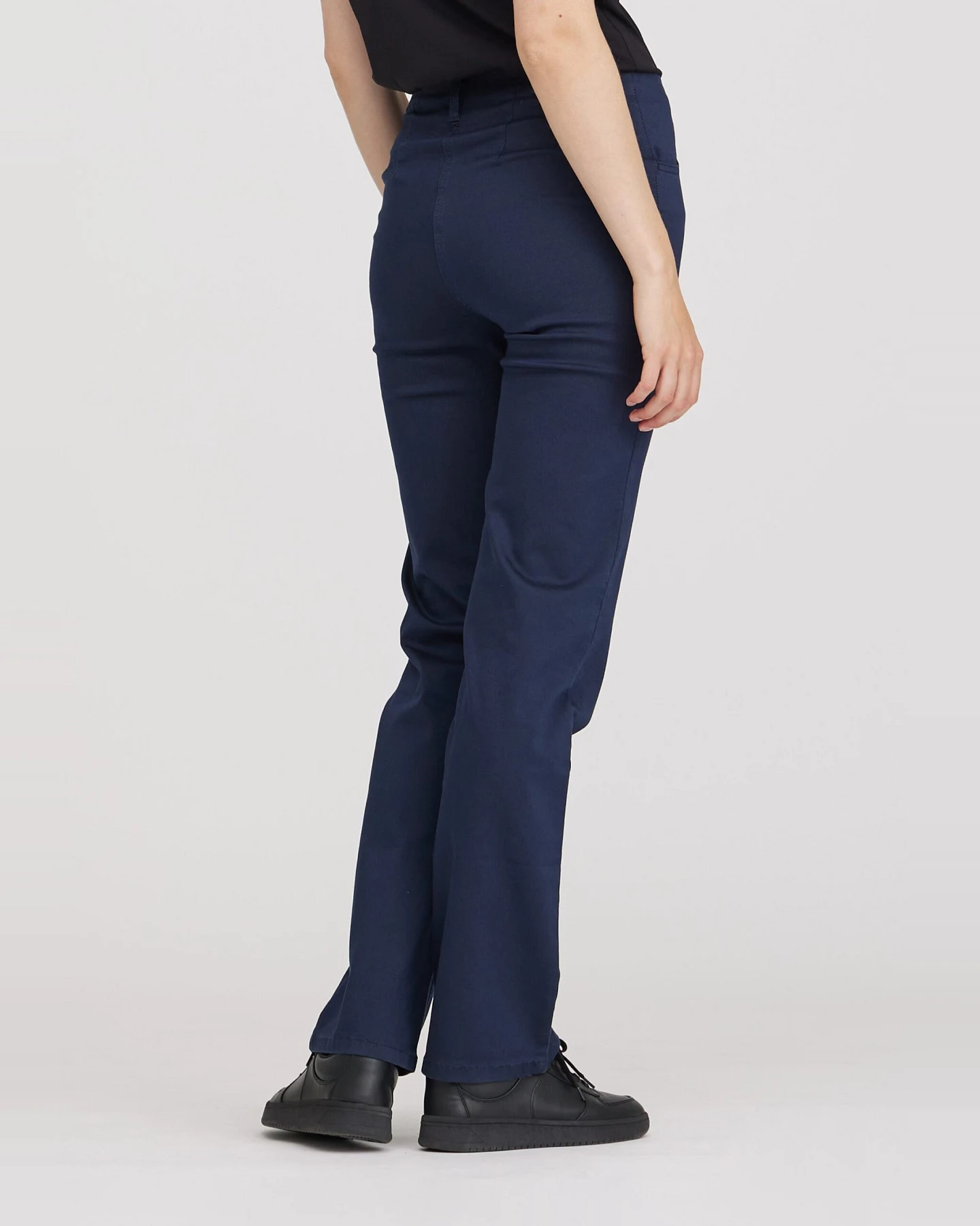 LAURIE Damen vegan Hose Tracy Straight Ml Marineblau – Ansicht 2