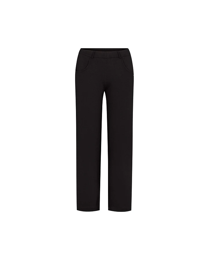 LAURIE Damen vegan Hose Donna Loose Ml Schwarz Gebürstet