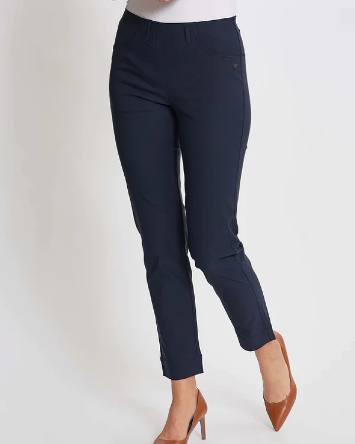 LAURIE Damen vegan Hose Kelly Regular Sl Marineblau