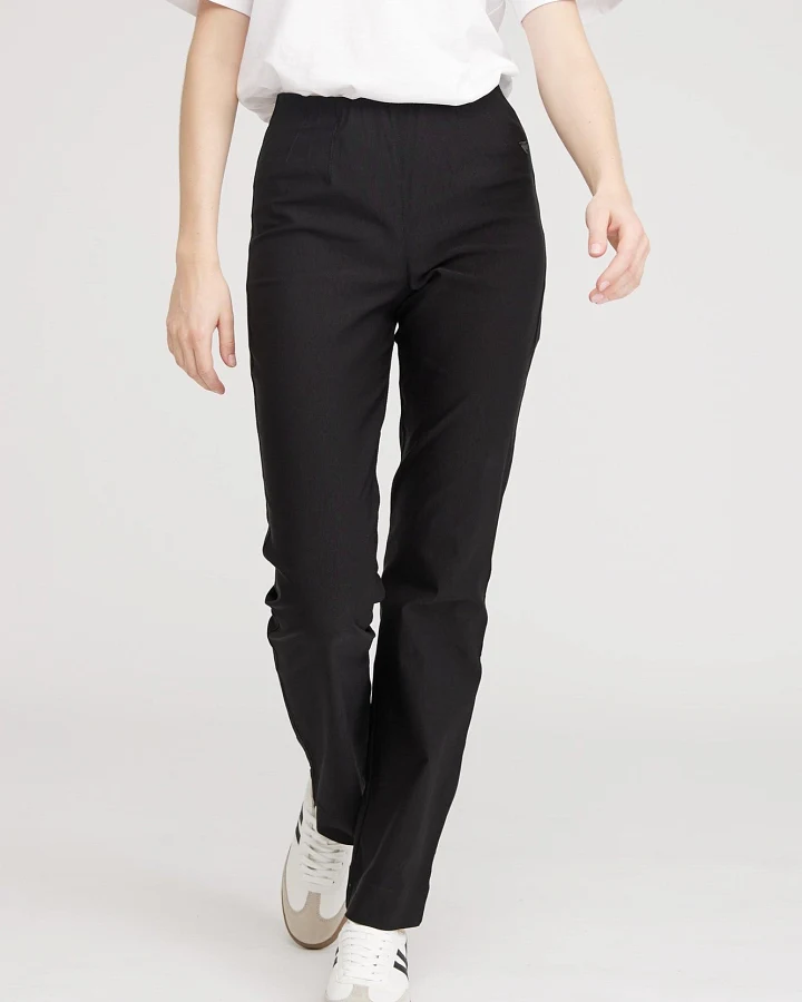 LAURIE Damen vegan Hose Bella Straight Ml Schwarz