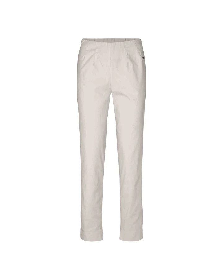 LAURIE Damen vegan Hose Betty Regular Sl Grau Sand