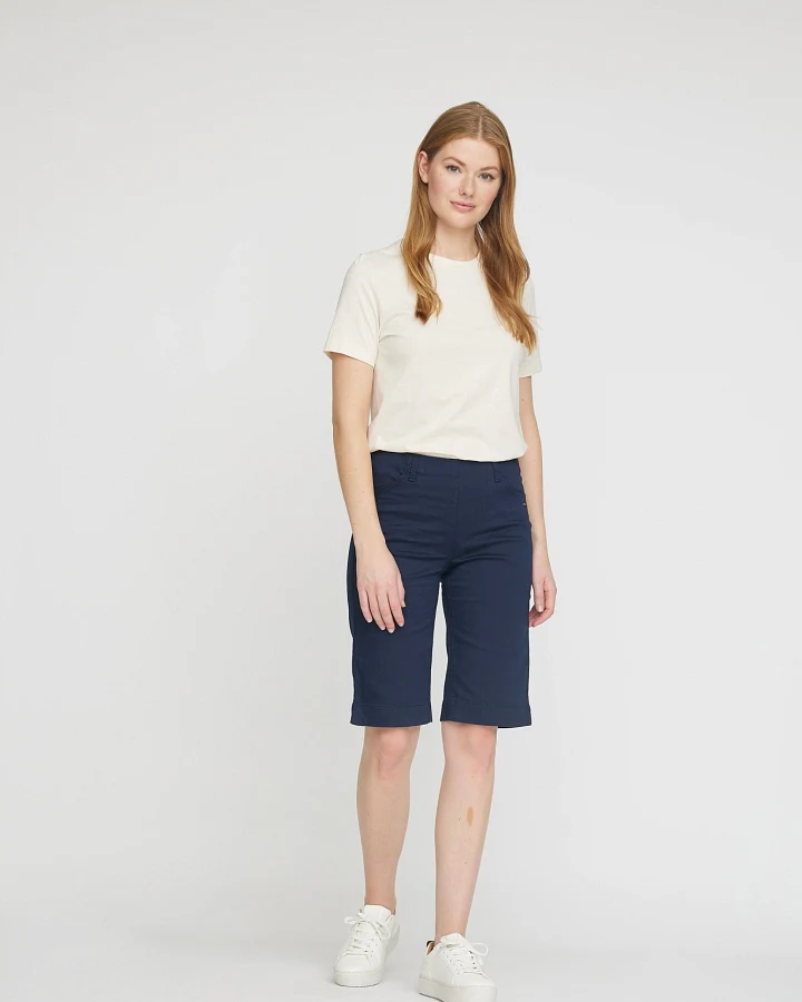 LAURIE Damen vegan Shorts Kelly Regular Shorts Marineblau