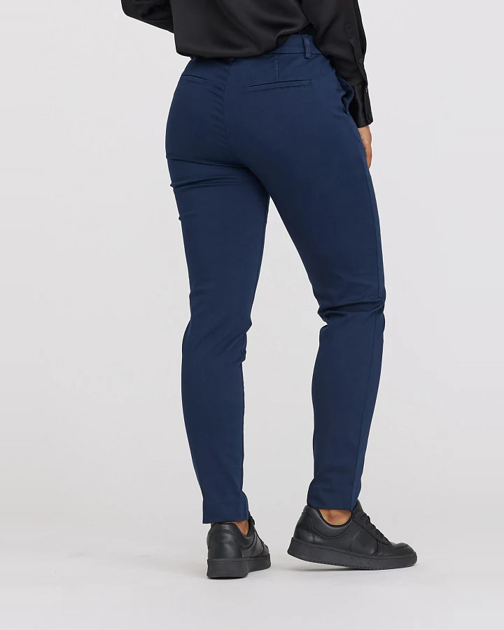 LAURIE Damen vegan Hose Fanny Slim Sl Marineblau