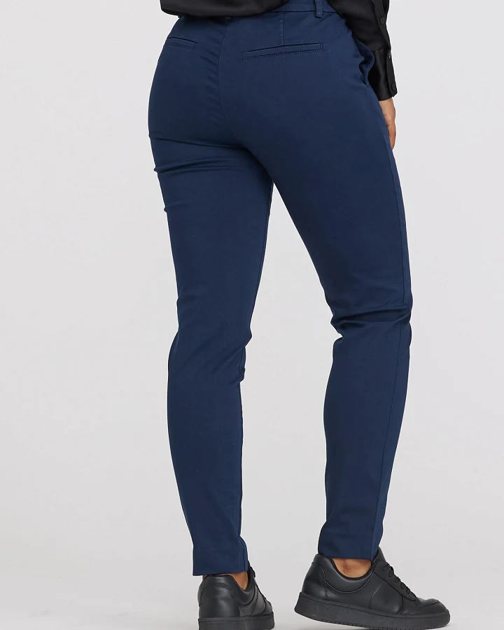 LAURIE Damen vegan Hose Fanny Slim Sl Marineblau