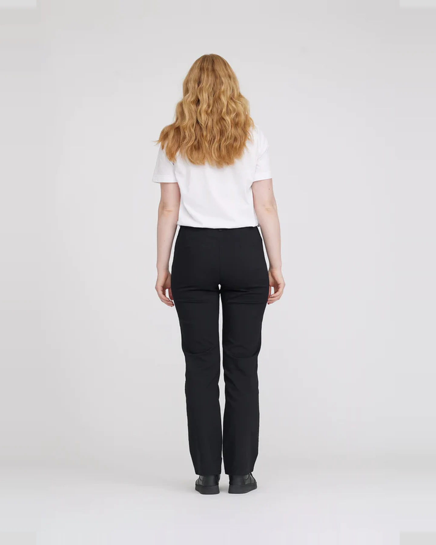 LAURIE Damen vegan Hose Tracy Straight Ml Schwarz – Ansicht 2