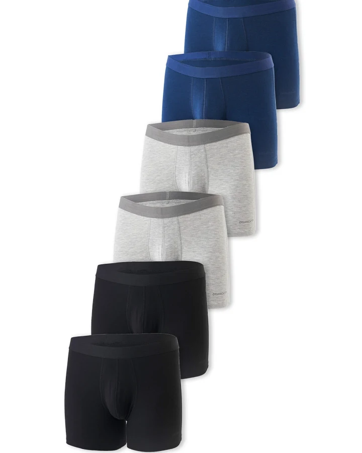 ORGANICATION Herren vegan Multipack 6x Boxershorts Brunno Multicolor