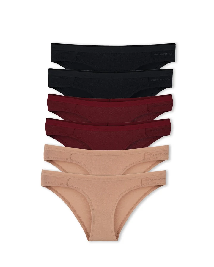ORGANICATION Damen vegan Kamilla Slip Aus Bio-Baumwolle Und Tencel™ Modal-Mix Im 6er-Pack