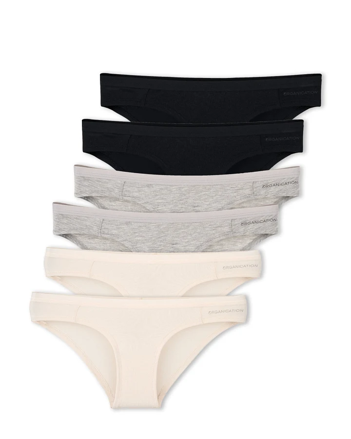 ORGANICATION Damen vegan Kamilla Slip Aus Bio-Baumwolle Und Tencel™ Modal-Mix Im 6er-Pack