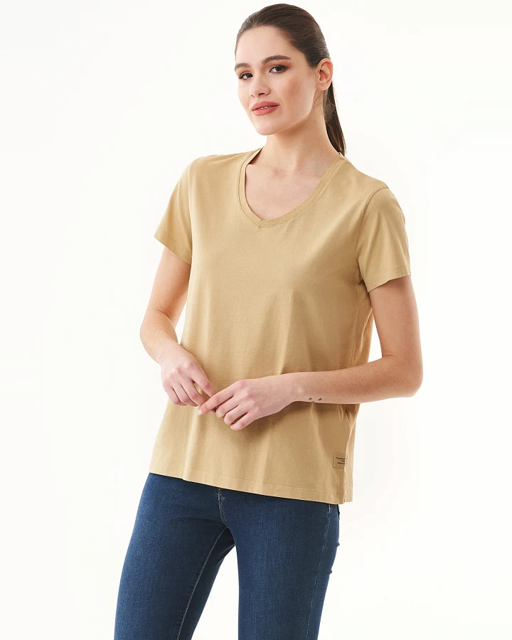 ORGANICATION Damen vegan Natural Dye T-Shirt Aus Bio-Baumwolle