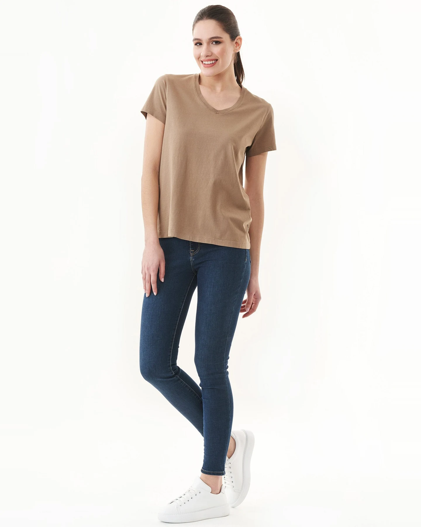 ORGANICATION Damen vegan Natural Dye T-Shirt Aus Bio-Baumwolle – Ansicht 2