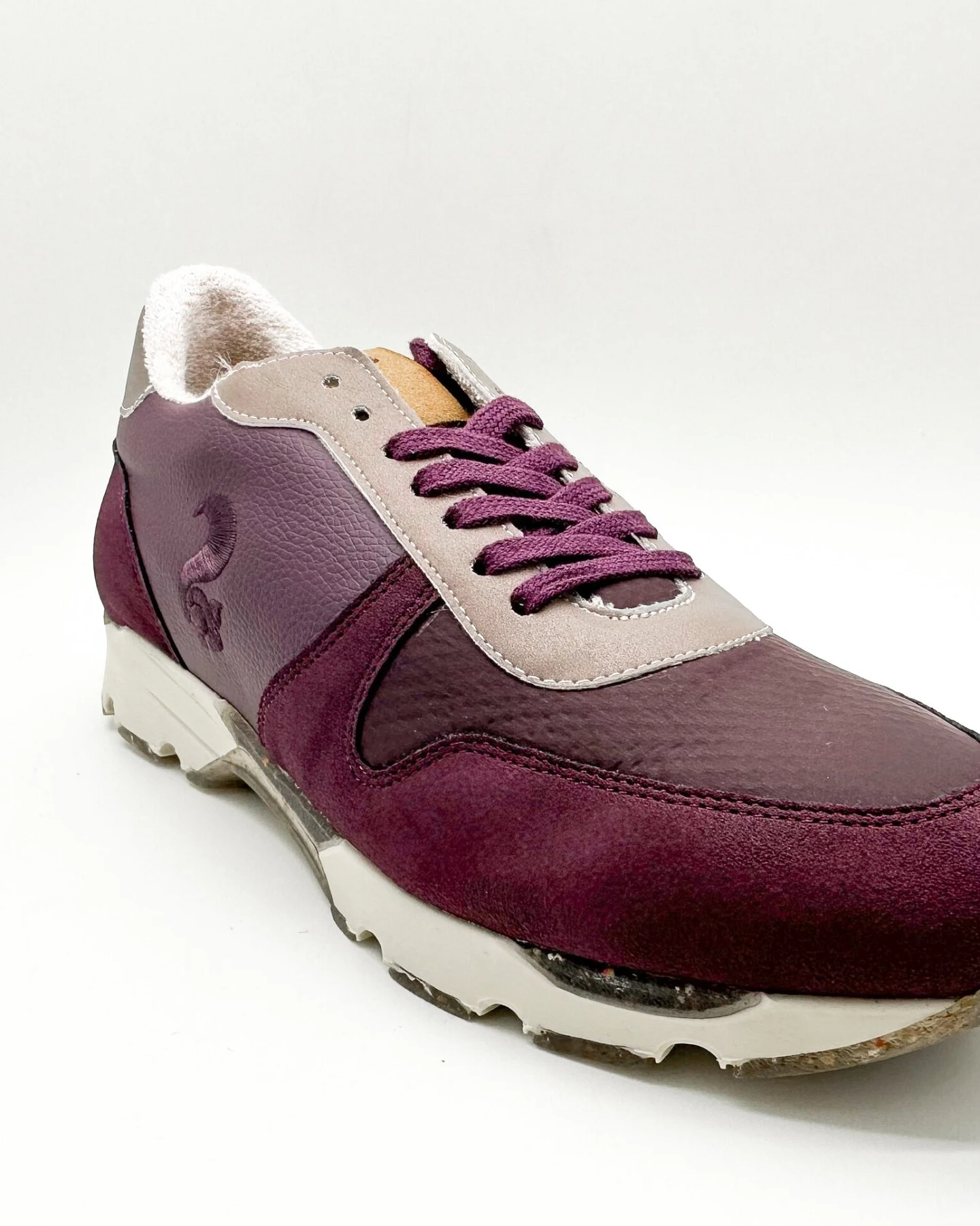thies Damen vegan Runner Sneaker Eco Eichhörnchen Algen Kork Dunkelbeere Lila – Ansicht 2