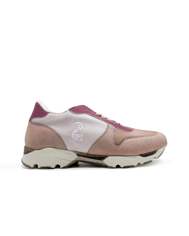 thies Damen vegan Läufer Sneaker Eco Eichhörnchen Algenkork Antik Rosa