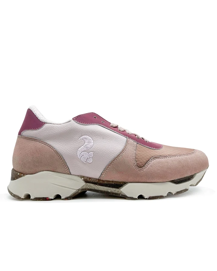thies Damen vegan Läufer Sneaker Eco Eichhörnchen Algenkork Antik Rosa